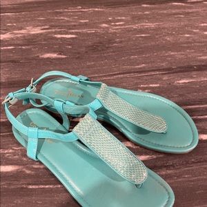 Womens sandal size 6.5 Coke Haan turquoise